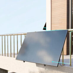 Alternative view of TSUN Easy Solar Kit Balcony Angled saulės elektrinės balkone komplektas (2 moduliai horizontaliai, 800W)