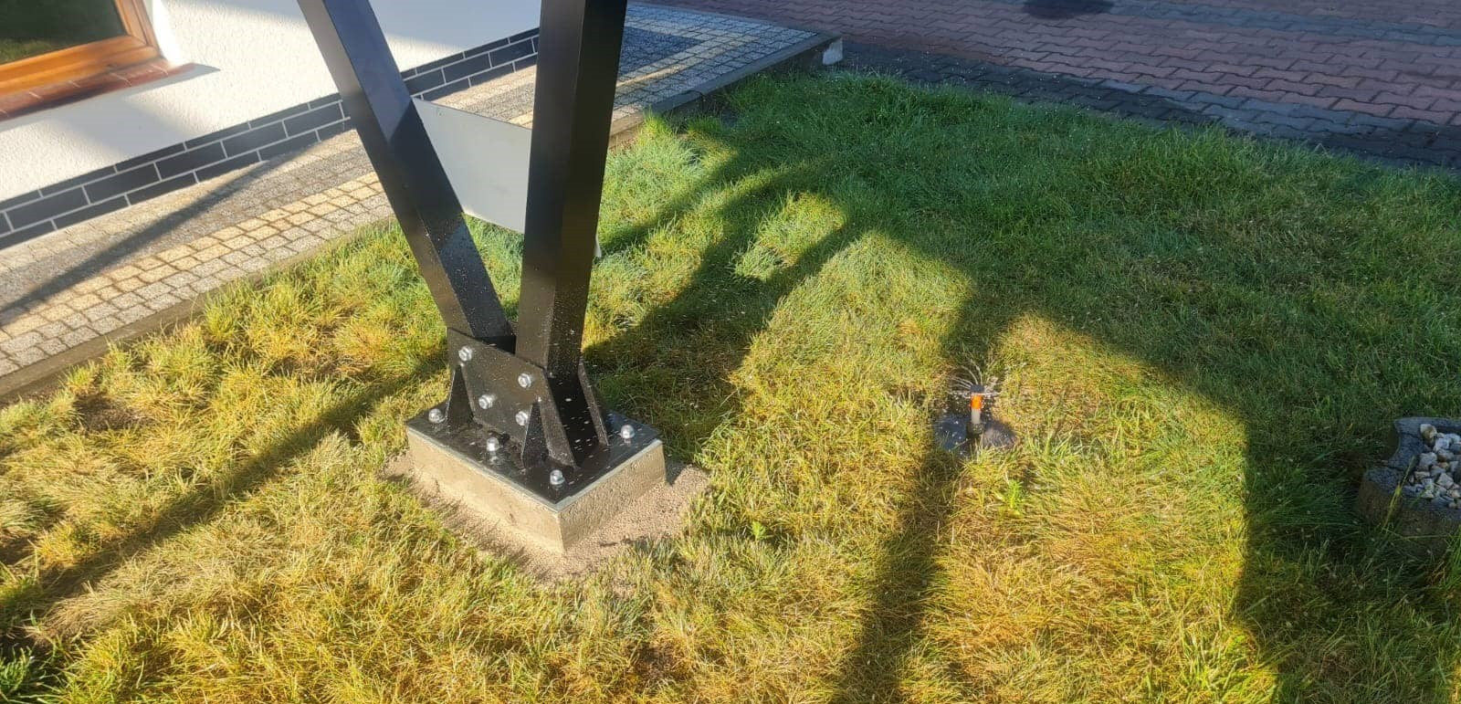2 vietų automobilių stoginės konstrukcijos komplektas (juodos spalvos) - Image 7