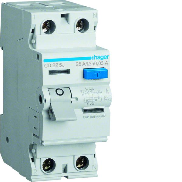 CD225J srovės nuotėkio relė 2P 25A 30mA A
