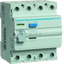 CD440J srovės nuotėkio relė 4P 40A 30mA A