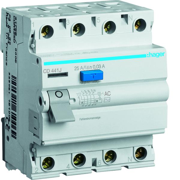 CD441J srovės nuotėkio relė 4P 40A 30mA AC