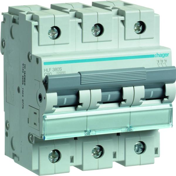 HLF380S 3P C 80A 10kA automatinis jungiklis