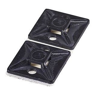 262161 Lipni aikšt.19x19mm 3.6mm juoda (100vnt)
