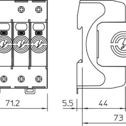 Alternative view of 5095253 V20-3+NPE-280 Viršįtampių ribotuvas 3P+NPE II (C) klasė