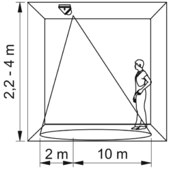 Alternative view of CR-17 360" 800W.judesio daviklis IP65 LED v/t