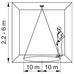 Alternative view of CR-19 360" 1000W judesio daviklis IP44 LED 20m universalus (v/t ir p/t)