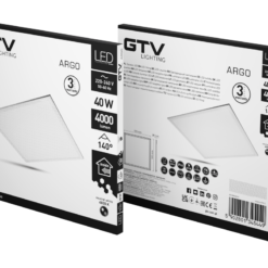 Alternative view of ARGO 40W Panel LED 60x60 4000lm 4000K  šviestuvas IP44 IK08 140* garantija 3 metai