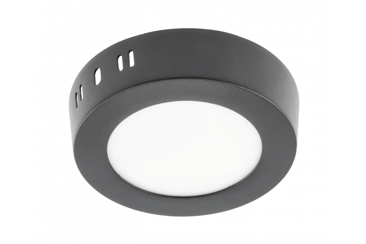 ORIS PLUS 7W 4000K 560lm IP20 šviestuvas juodas, virštinkinis, 3 metų garantija