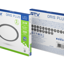 Alternative view of ORIS PLUS 24W 4000K 2000lm IP20/IP44 120* šviestuvas juodas p/t 3 metų garantija