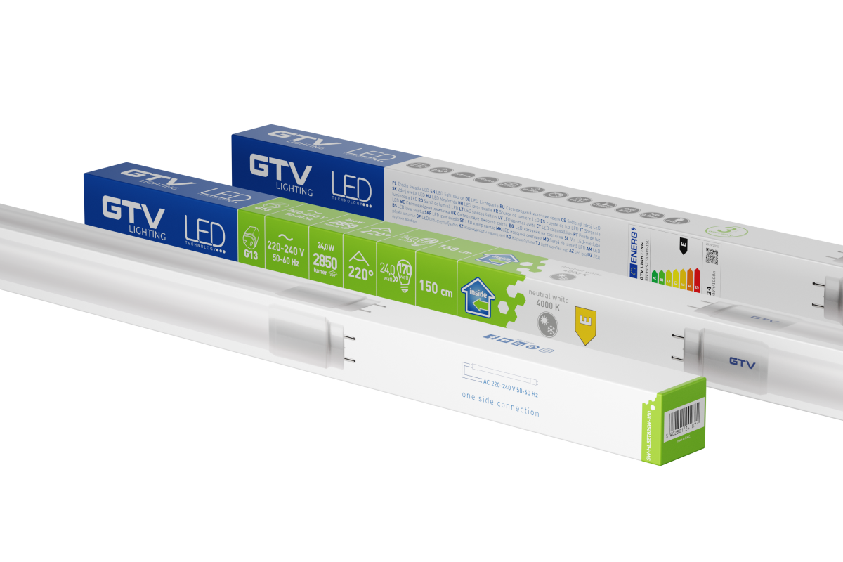 LED tube T8 LED Lempa 24W 150 cm 2850Lm 4000K Pajungimas iš vienos pusės - Image 3