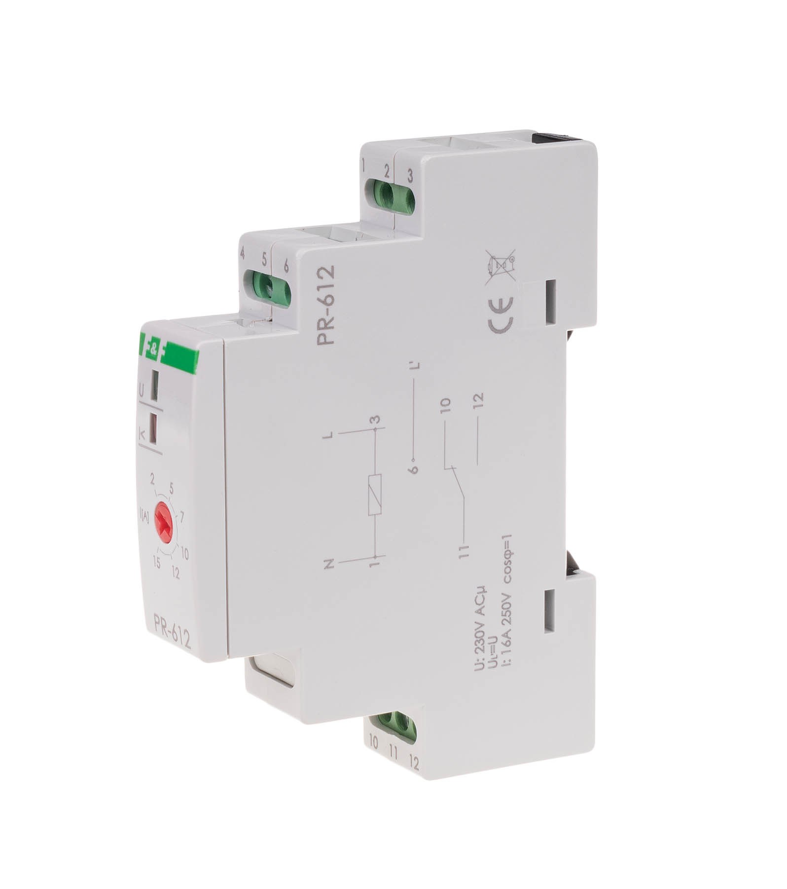 PR-612 Prioriteto relė 1F 2-15A 230VAC