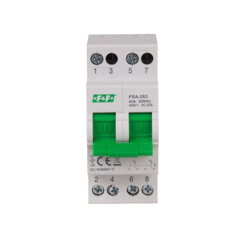 PSA-263 Modulinis perjungiklis I-0-II 2P 63A - Image 3