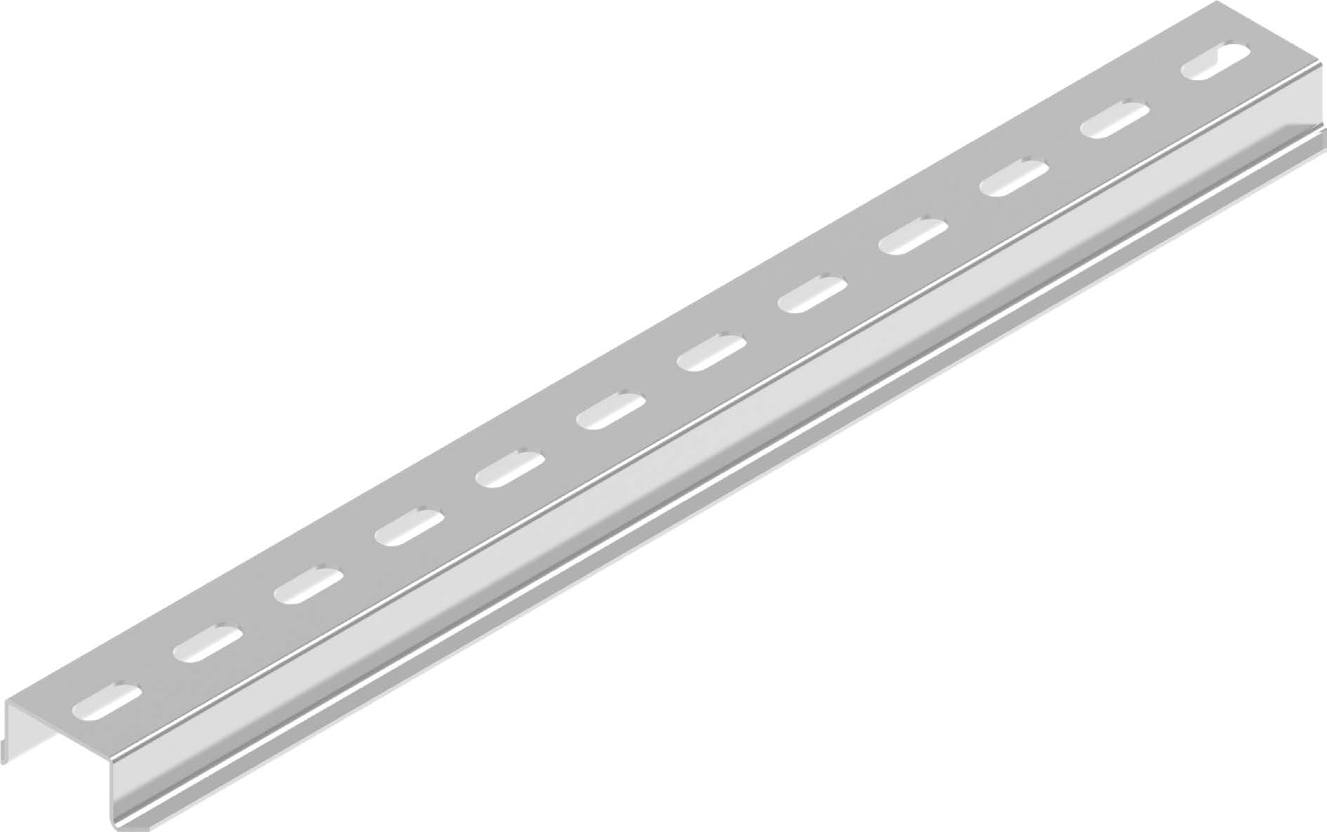 SZP35H7/1 613110 DIN bėgelis perforuotas 100cm H=7 1mm