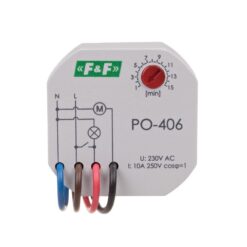 PO-406 Laiko relė su impulsų atsilikimu 1NO 10A 230VAC