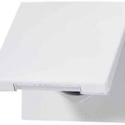 LS1520KLWW (LS520KLWW) Kištukinis lizdas su įžeminimu ir dangteliu, be rėmelio IP44, baltas