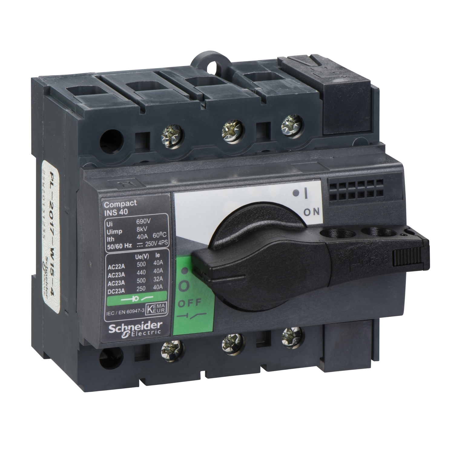 28900 Compact INS40 Kirtiklis 3polis 40A 415V Interpact
