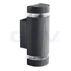 SILVA GU10 2x50W IP54 šviestuvas juodas