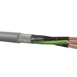 HSLCH-OZ 2x0.75 300/500V behalogeninis kontrolinis daugiavielis ekranuotas kabelis, Dca klasė