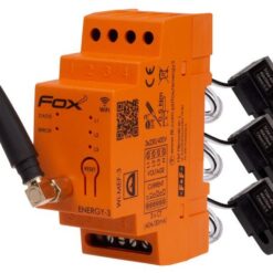 Wi-MEF-3 Elektros energijos skaitiklis, dviejų krypčių 3F 40A/30mA 230Vac su transformatoriais
