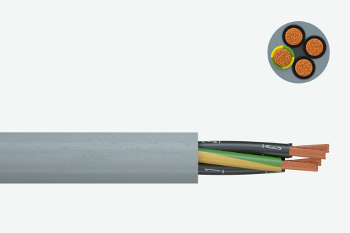 HSLH-JZ 12x0.75 300/500V behalogeninis kontrolinis daugiavielis kabelis, Dca klasė