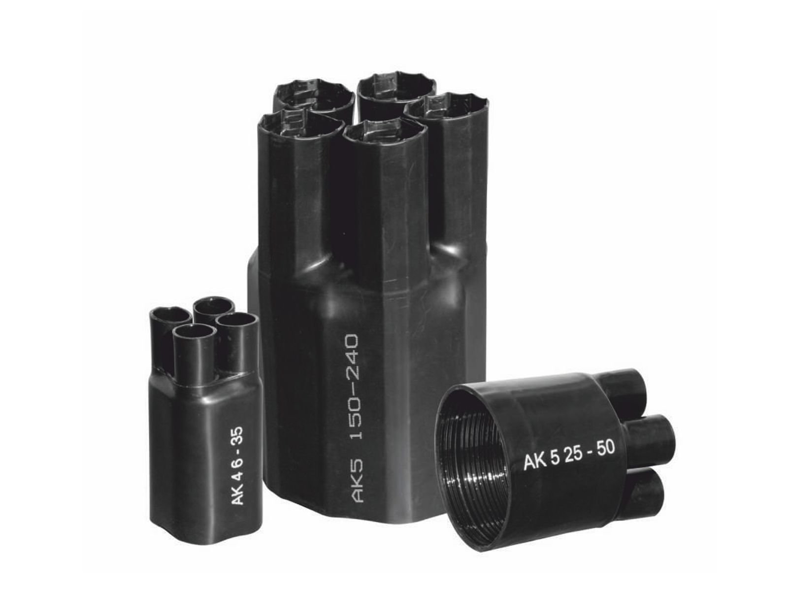 AK 4 6-35 mm2 4-ių pirštų termo susitraukianti kabelinė pirštinė