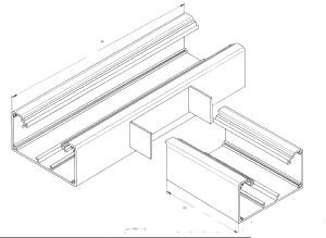246411 SIGNO COMP T-jungtis 50x100mm