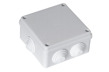 S-BOX106 hermetinė instaliacinė dėžutė virštinkinė 100x100x50mm IP65