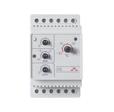 Devireg-316 termostatas -10..50C DIN 16/10A su 3m jutikliu