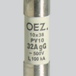 OEZ:06703 PV10(PVA10) Saugiklis 16A 500V gG 10x38mm