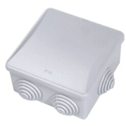 S-BOX036 hermetinė instaliacinė dėžutė virštinkinė 80x80x40mm klik IP44