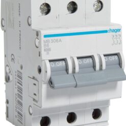 MB306A Automatinis jungiklis 3polis 6A B 6kA 400V
