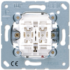 539VU 2kl. žaliuzių mygtuko mechanizmas 10A/250V