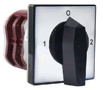 4G 10-210-U-R014 kumštelinis jungiklis 10A 5P (perjungiklis, automatiškai grįžta į "0" padėtį 1-0-2)