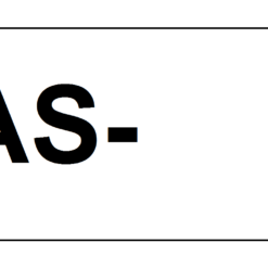 Ženklas lipdukas "ĮEAS-" 30x120mm