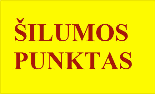Ženklas lipdukas "ŠILUMOS PUNKTAS" 125x300mm
