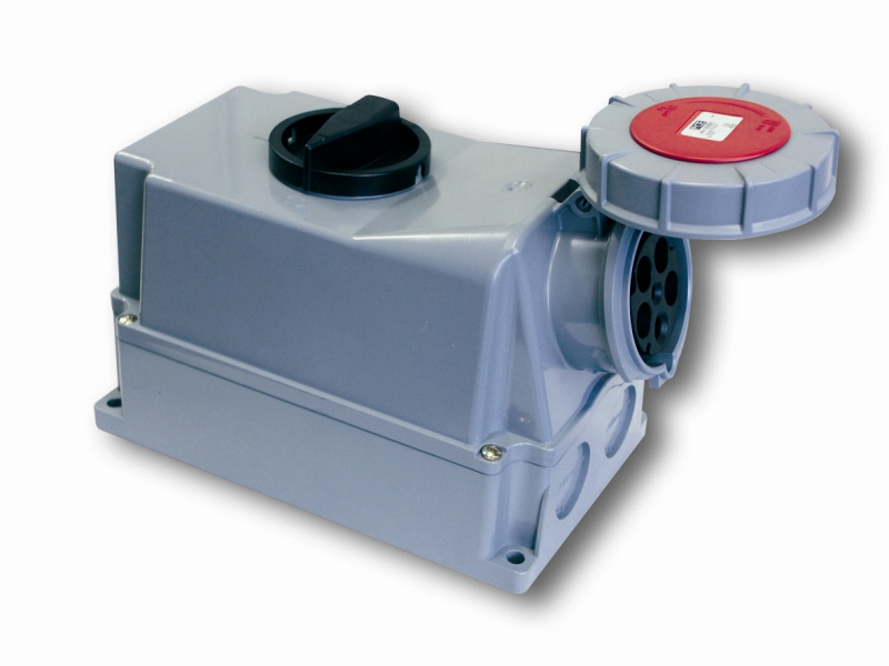 75352-6 Kištukinis lizdas su mechanine blokiruote 63A 5P 400V IP67
