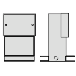 SD-3 sieninė dėžutė 300x400x95mm IP20 (33150)
