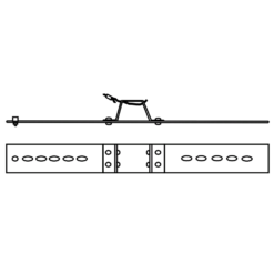 LKT-3 Laikiklis-apkaba kabelio iki 240mm2 tvirtinimui (11349)
