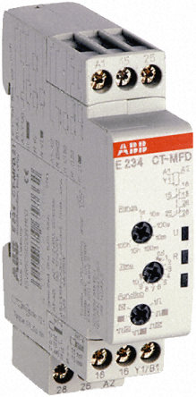 1SVR500020R0000 - CT-MFD.12 Multifunkcinė laiko relė 7 funkcijos 24-240Vac 24-48Vdc 1C/O 0.05s-100h