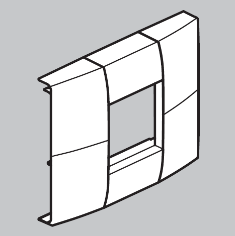 LFF rėmelis 1 vietos (45x45) kanalams LFF 60x110mm