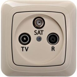 ALFA IAL-3-10-01A/Sm  TV/R/SAT lizdas tarpinis 10dB be rėmelio, smėlio spalvos