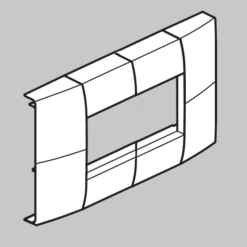 LFF rėmelis 2-vietų (45x45) kanalams LFF 60x110mm