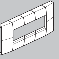 LFF rėmelis 3-vietų (45x45) kanalams LFF 60x110mm