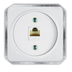 4779101630282 - LX-200 KLRJ45-15e2-02 Kompiuterio lizdas RJ45, 5e kat., be rėmlio, baltos spalvos