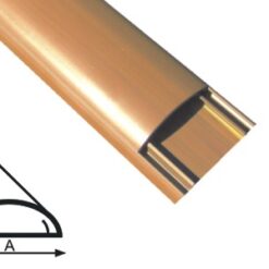 5223 viršdanginis/grindinis kanalas 40x12mm, tamsus rudas