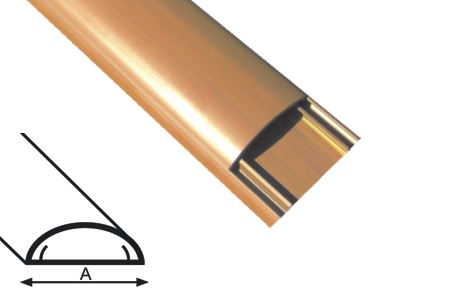 5223 viršdanginis/grindinis kanalas 40x12mm, tamsus rudas