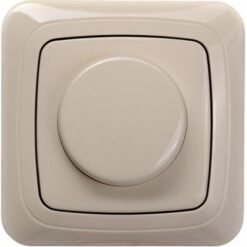 ALFA ISR-002-01A/S Šviesos reguliator. 400W kaitr/halogen lempoms 220V, halog. 12V, b/r, smėlio