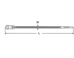 262822 dirželiai su tvirtinimo kilpa 170x3.7mm (100vnt)