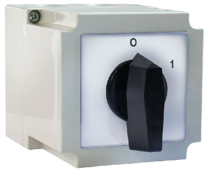 4G 10-100-PK-R014 kumštelinis jungiklis uždaru korpusu 10A 6P (kirtiklis 0-I)
