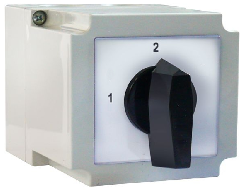 4G 63-69-PK-R214 kumštelinis jungiklis uždaru korpusu 63A 8P (perjungiklis 1-2)